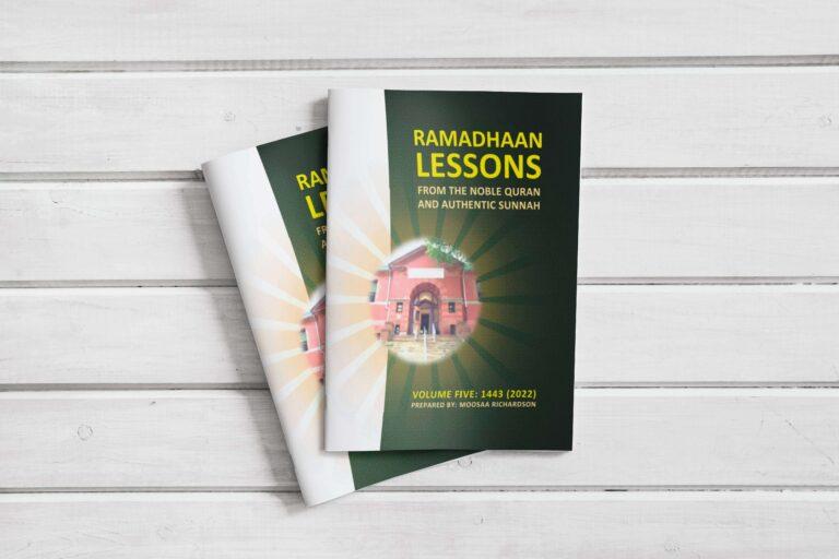 What the inmates can expect with Ramadhaan Workbook, Vol.5